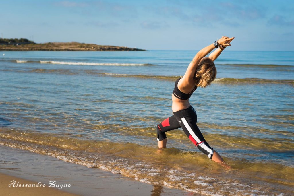 yoga nella spiaggia di Jesolo