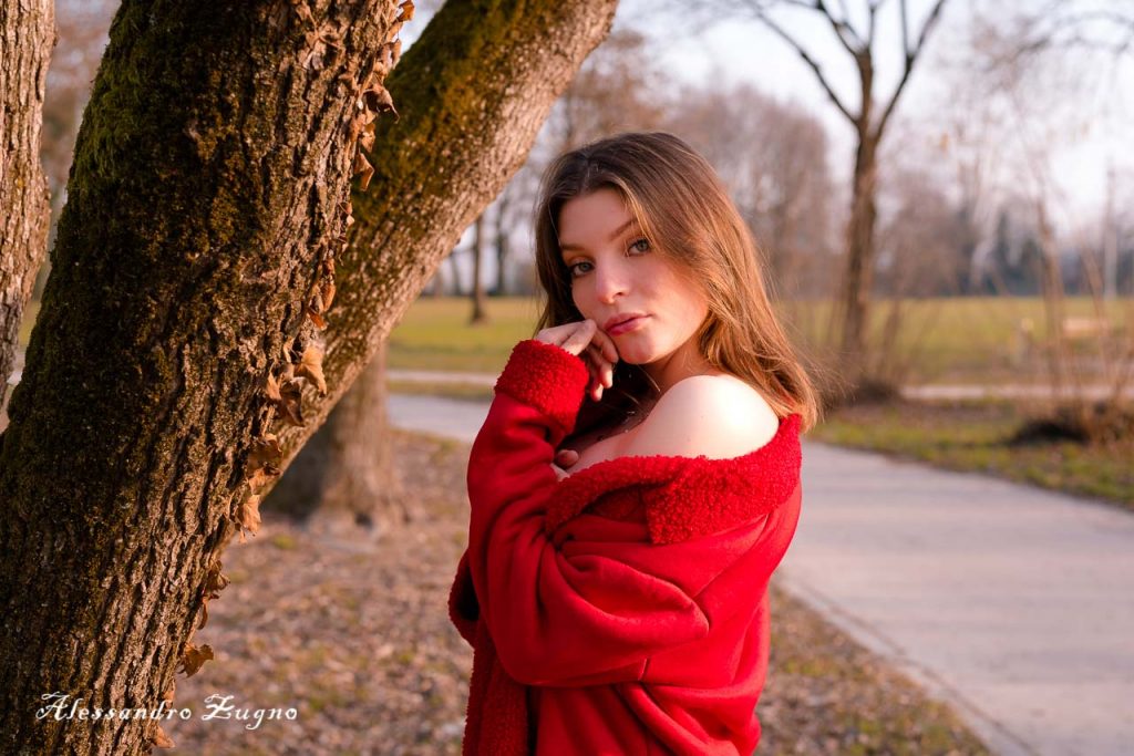 servizio fotografico invernale al parco Milcovich