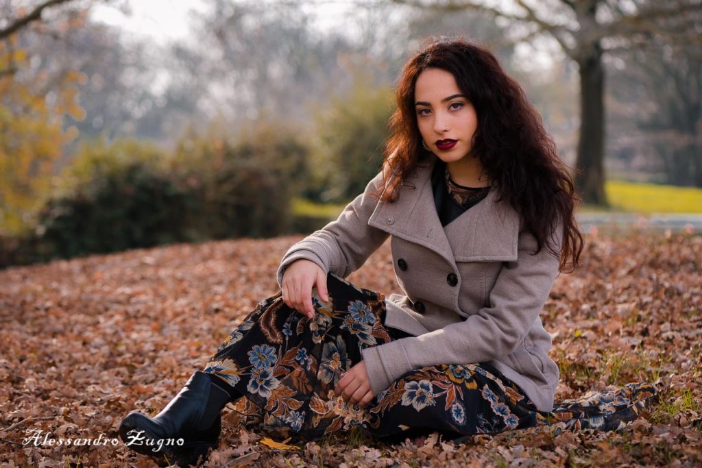 foto editoriale ragazza al Parco