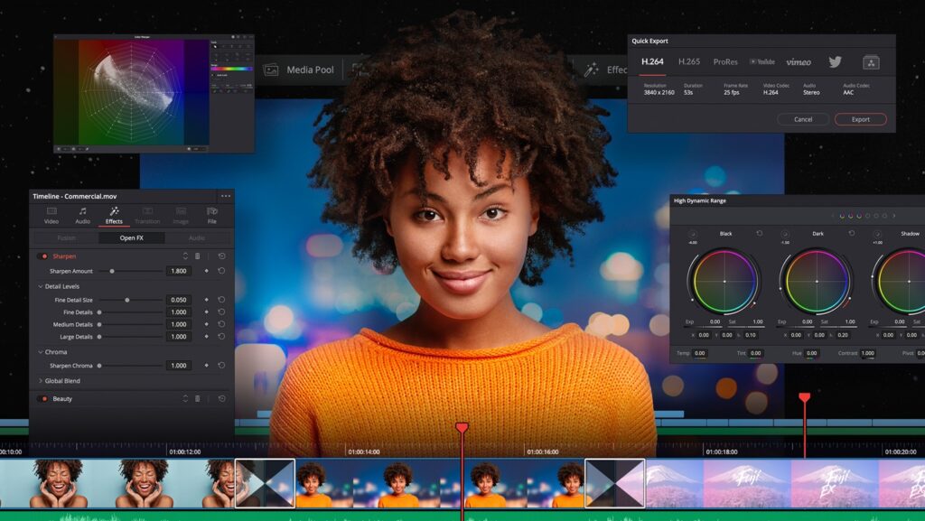 DaVinci Resolve programma gratuito per video editing