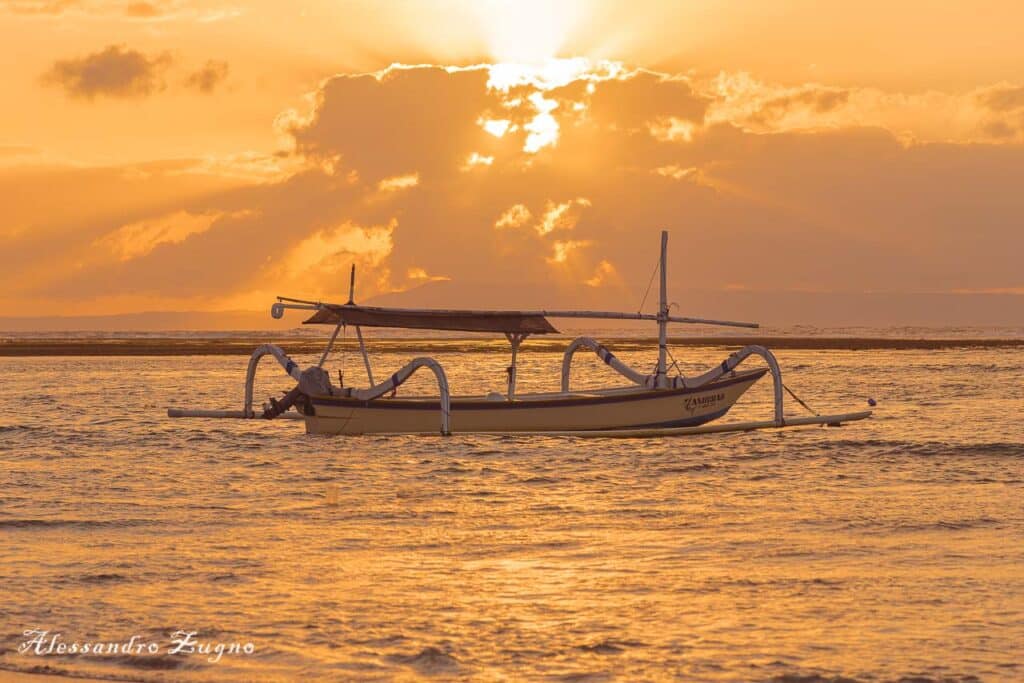 foto tramonto al mare