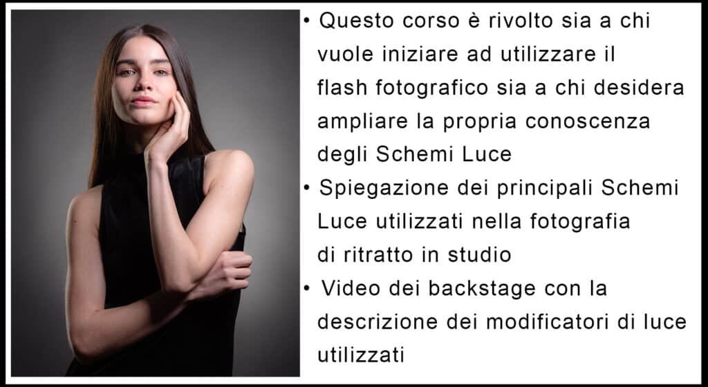 corso schemi luce fotografia ritratto