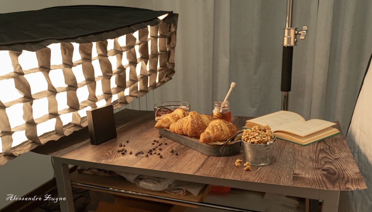 backstage durante creazione video food
