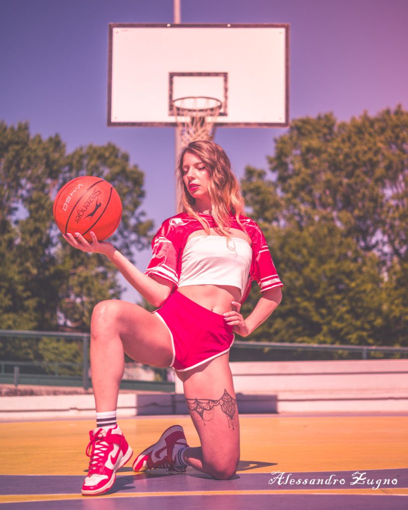 Ritratti stile anni 80 al parco